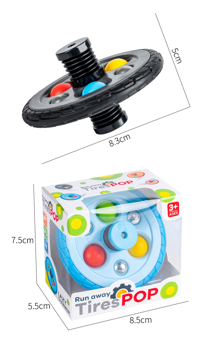 Fidget Toys New Escape Tire Bouncing Gyro Fingertip Gyro Foreign Trade Finger Decompression Puzzle Toy Wholesale