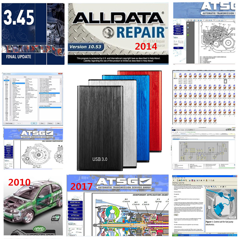 Auto Repair tool Soft-ware Alldata newest offline version All data V10.53 updates to 2014 vivid 10.2 atsg 24 soft-wares in 1TB hdd
Auto Repair tool Soft-ware Alldata newest offline version All data V10.53 updates to 2014 vivid 10.2 atsg 24 soft-wares in 1TB hdd