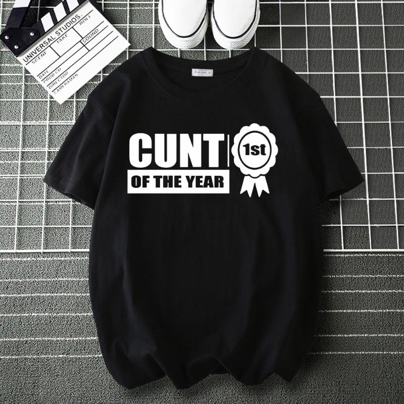 Men' T-Shirts 1ST Cunt Of The Year Funny Retro Joke Tee Shirt For Men Woman Unisex Casual Loose Fashion Tops Male Harajuku Hip Hop
Men' T-Shirts 1ST Cunt Of The Year Funny Retro Joke Tee Shirt For Men Woman Unisex Casual Loose Fashion Tops Male Harajuku Hip Hop
