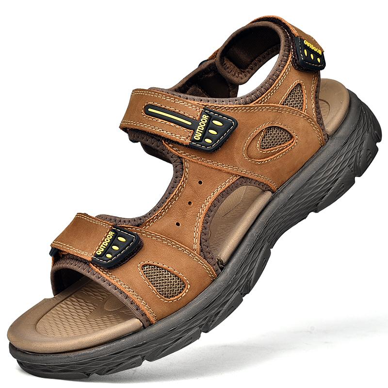 Sandals Luxury Men Genuine Leather Beach Shoes Man Summer Outdoor Climbing Hiking Casual Cow SlippersSandals, Black
Sandals Luxury Men Genuine Leather Beach Shoes Man Summer Outdoor Climbing Hiking Casual Cow SlippersSandals, Black