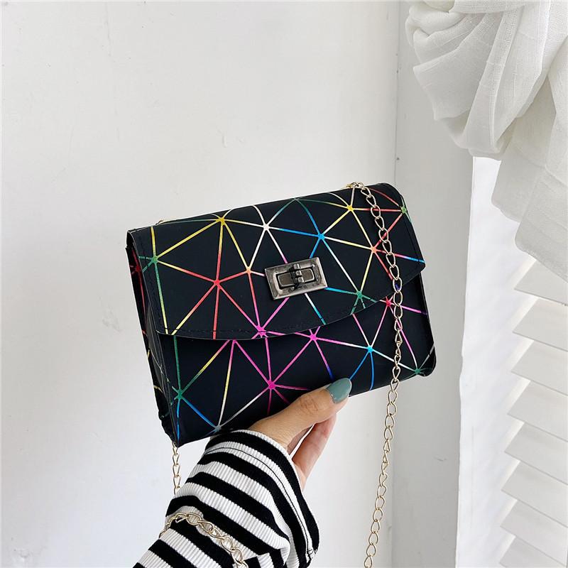 Evening Bags Fashion Colorful Diamond Lattice Shoulder Bag Women PU Leather Crossbody Designer Bolsa Feminina Purse Handbags Small Square, Black
Evening Bags Fashion Colorful Diamond Lattice Shoulder Bag Women PU Leather Crossbody Designer Bolsa Feminina Purse Handbags Small Square, Black