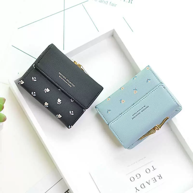 Wallets 2021 Japan and South Korea Fashion Mini 30% Off Women's Short Simple Multifunctional Student Small Zero Wallet