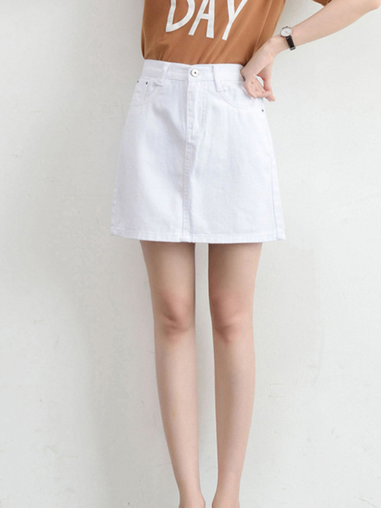 Zoki Sexy Women Denim Mini Skirt Fashion Summer High Waist Korean Black Skirt Blue Package Hip Jeans Harajuku Cotton S3XL 220701