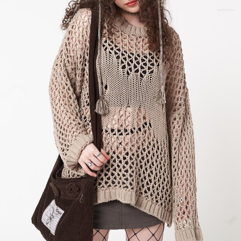 Women' Sweaters Doury 00s Vintage Knitted See-through Y2k Oversized Crochet Hollow Out Pullovers Cover-up Top Grunge StreetwearWomen' Perf, Camel
Women' Sweaters Doury 00s Vintage Knitted See-through Y2k Oversized Crochet Hollow Out Pullovers Cover-up Top Grunge StreetwearWomen' Perf, Camel