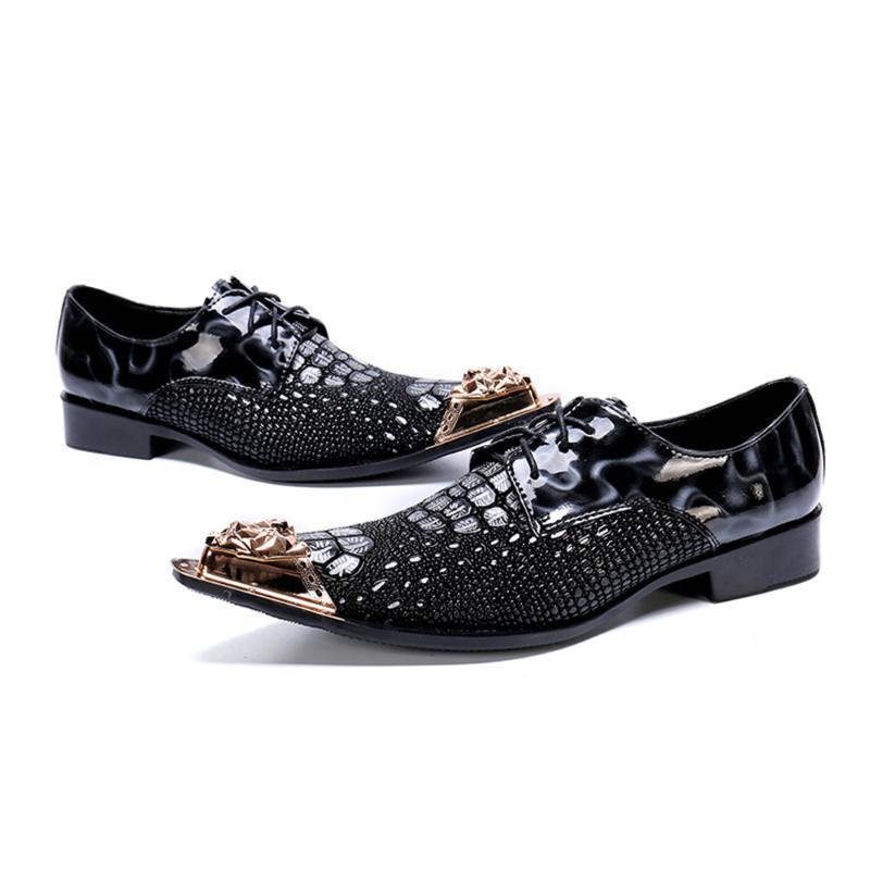 Dress Shoes Luxury Genuine Leather Lace Up Office Oxford Fashion Black Pointed Patchwork Casual Zapatos Hombre
Dress Shoes Luxury Genuine Leather Lace Up Office Oxford Fashion Black Pointed Patchwork Casual Zapatos Hombre