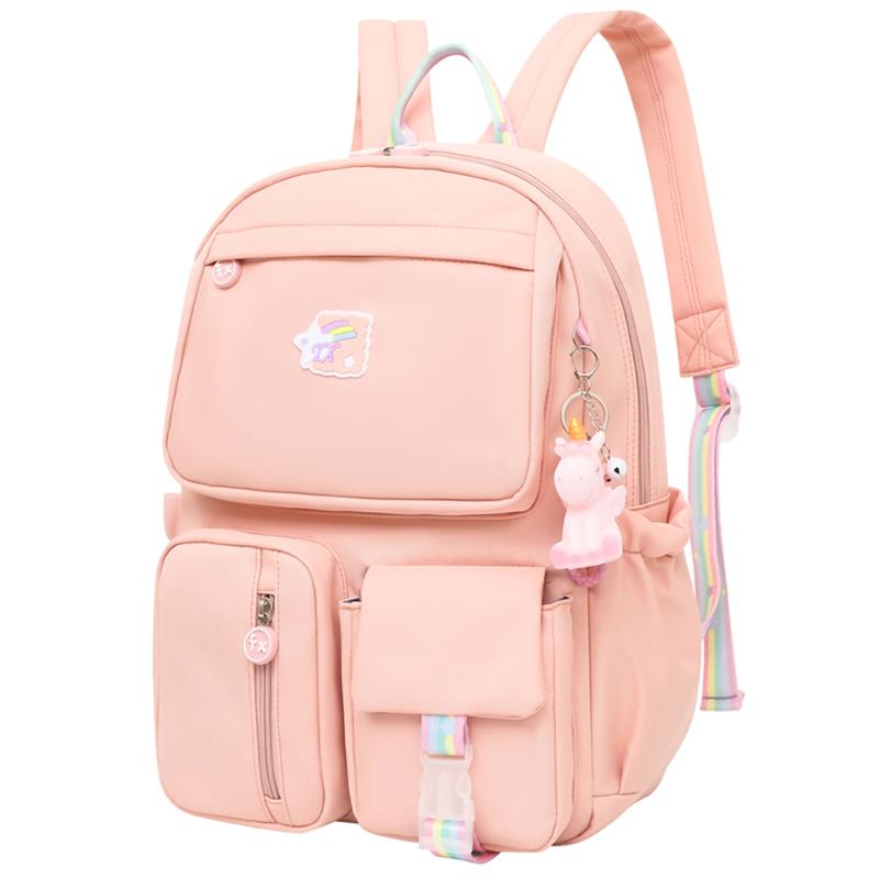 School Bags Oxford Cloth Fashion Rainbow Shoulder Strap Bag For Teenagers Girls Children's Waterproof Backpacks Kids Schoolbags, Pink
School Bags Oxford Cloth Fashion Rainbow Shoulder Strap Bag For Teenagers Girls Children's Waterproof Backpacks Kids Schoolbags, Pink