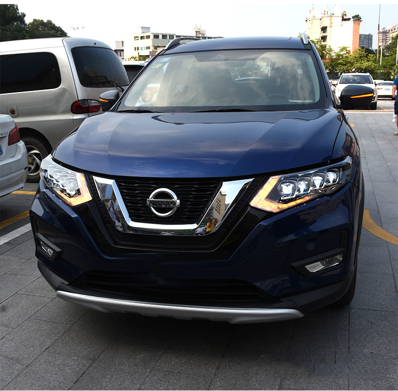 Full LED Headlight For Nissan X-Trail LED Headlights 20 17-20 20 Blue DRL Turn Signal High Beam Running Lights