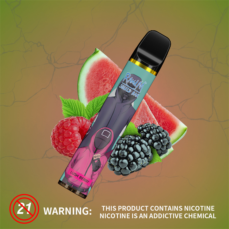 RandM Squid bar Disposable Vape Pen starter kit E cigarettes 1100mAh 12 colour 8ml Lush Berry 2500puffs
RandM Squid bar Disposable Vape Pen starter kit E cigarettes 1100mAh 12 colour 8ml Lush Berry 2500puffs