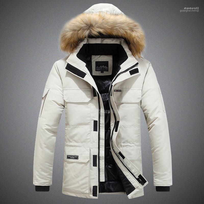 Men's Down & Parkas -30 Degree Winter Fashion Couple White Duck Jacket Coats Fur Hooded Thick Warm Snow Windbreaker Outerwear Stra22 
Men's Down & Parkas -30 Degree Winter Fashion Couple White Duck Jacket Coats Fur Hooded Thick Warm Snow Windbreaker Outerwear Stra22