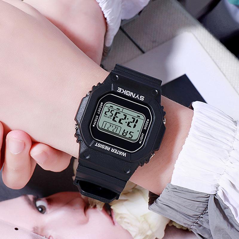 Wristwatches SYNOKE Fashion Watches For Men Sports Waterproof LED Alarm Digital Watch Women Students Wristwatch Relogio Masculino, White
Wristwatches SYNOKE Fashion Watches For Men Sports Waterproof LED Alarm Digital Watch Women Students Wristwatch Relogio Masculino, White