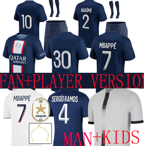 21 22 23 HAKIMI pSGs SERGIO RAMOS maillot de foot soccer jersey special player version 10TH title SPECIAL 2022 MBAPPE shirt kids home Maillots VERRATTI AWAY, Home player version
21 22 23 HAKIMI pSGs SERGIO RAMOS maillot de foot soccer jersey special player version 10TH title SPECIAL 2022 MBAPPE shirt kids home Maillots VERRATTI AWAY, Home player version