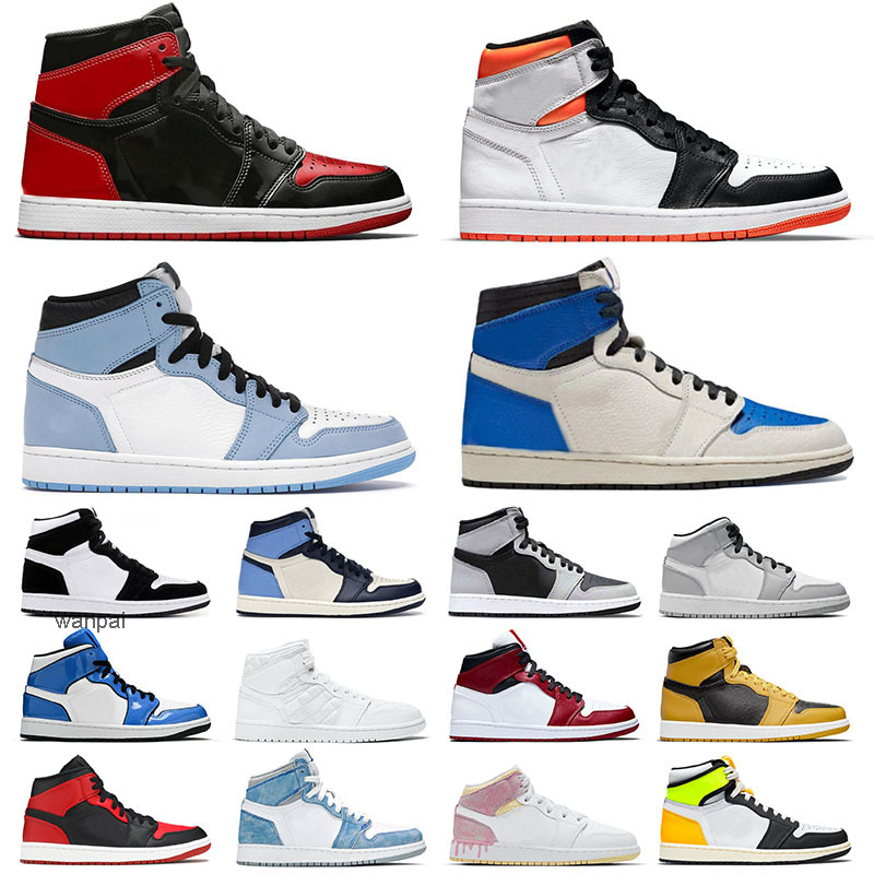 Basketball Shoes Jumpman 1 1s For Mens Sports Sneakers Bred Patent High University Blue Mid Banned Grey Obsidian Twist UNC Men Women, A1 36-46 mid banned
Basketball Shoes Jumpman 1 1s For Mens Sports Sneakers Bred Patent High University Blue Mid Banned Grey Obsidian Twist UNC Men Women, A1 36-46 mid banned