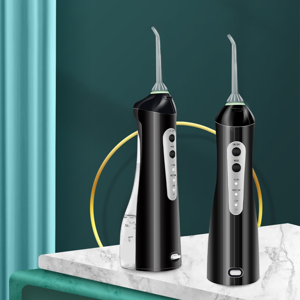 Boi Black 5 Nozzles Wireless Portable Smart Oral Irrigator Washable High Frequency Pulse Dental Water Jet 200ML Teeth Cleaner Ra
Boi Black 5 Nozzles Wireless Portable Smart Oral Irrigator Washable High Frequency Pulse Dental Water Jet 200ML Teeth Cleaner Ra