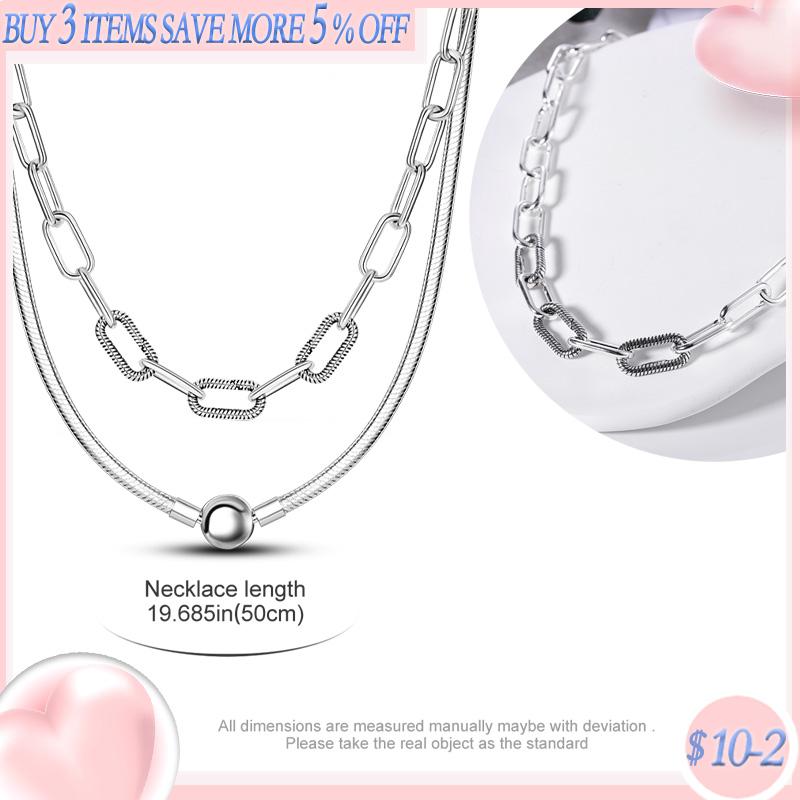 Chains Original 925 Sterling Silver O Chain Necklace Fit ME Charm Bead Series Sturdy For Women High Quality Jewelry GiftsChains ChainsChains
Chains Original 925 Sterling Silver O Chain Necklace Fit ME Charm Bead Series Sturdy For Women High Quality Jewelry GiftsChains ChainsChains