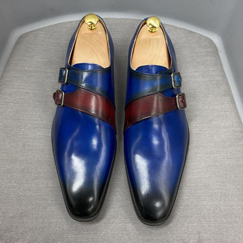 Leather Pointed Monk Shoes Classic European and American Double Buckle Simple Fashion Office Banquet Business Casual Men Shoes KB245, Clear
Leather Pointed Monk Shoes Classic European and American Double Buckle Simple Fashion Office Banquet Business Casual Men Shoes KB245, Clear