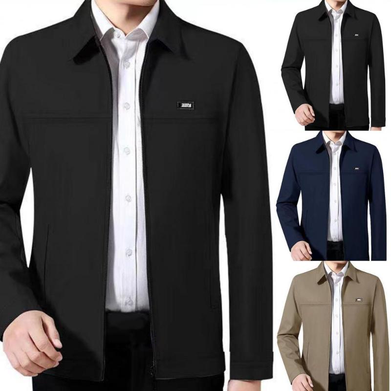 Men's Jackets Men Coat Solid Color Turn-down Collar Loose Cardigan Spring Jacket For Daily Wear, Blue
Men's Jackets Men Coat Solid Color Turn-down Collar Loose Cardigan Spring Jacket For Daily Wear, Blue