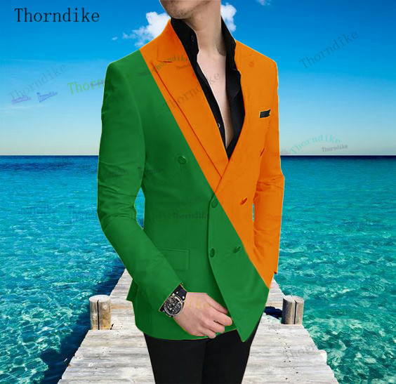 Men's Suits & Blazers Thorndike Costume Homme White One Buttom Tuxedo Men Suits 220823