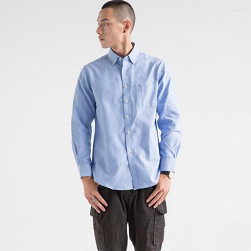 Business Men Long Sleeve Oxford Dress Shirts Pure Color Turn-down Collar Cotton Camisa Warm Plus Size S-4XL Men's Eldd22, Blue
Business Men Long Sleeve Oxford Dress Shirts Pure Color Turn-down Collar Cotton Camisa Warm Plus Size S-4XL Men's Eldd22, Blue