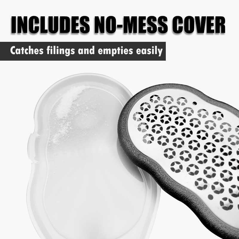 304 Stainless Steel Callus Remover Pedicure Foot File Scraper Scrubber Portable Multifunctional Foot Rasp File Foot Care Tools