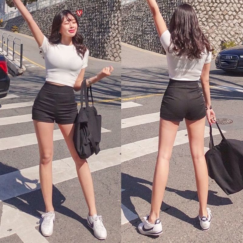 XS5XL Sexy Spring Summer Fashion High Waist Slim Elastic Denim Shorts Female Sexy Short Pants Booty Shorts 220527