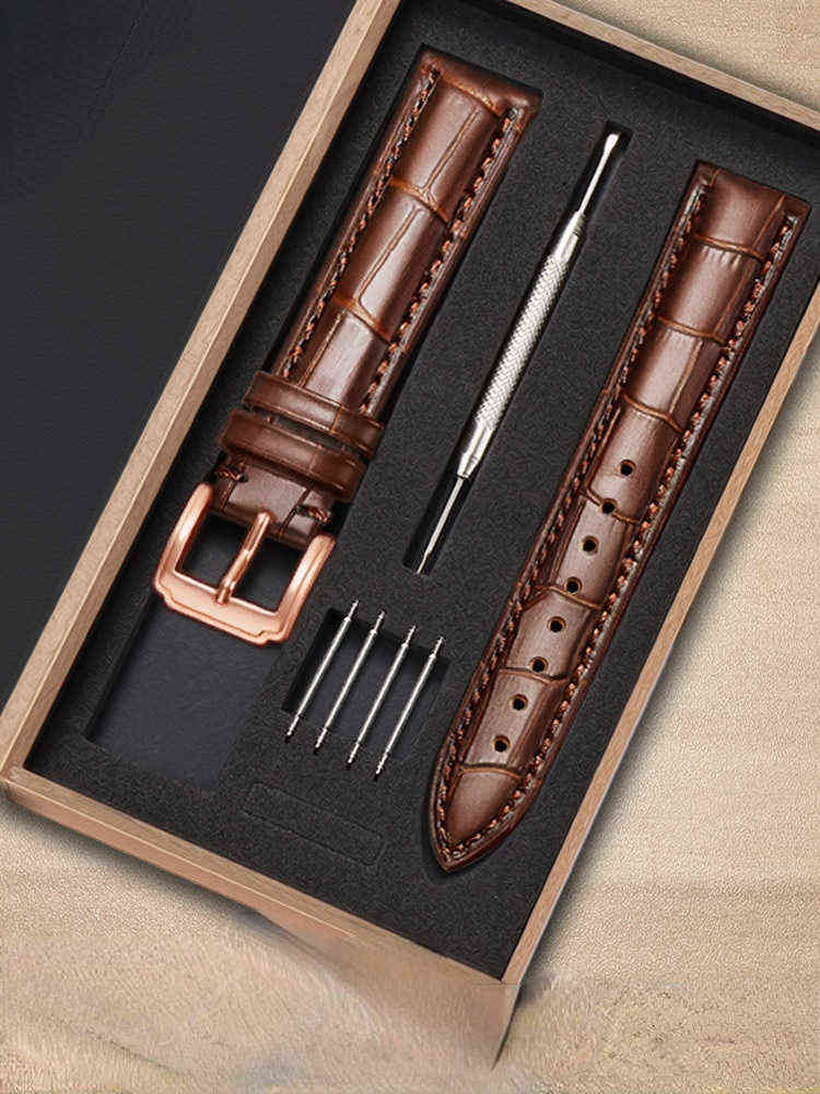 Genuine Leather Watch Band Men's and Women's Butterfly Clasp Fine Watch Chain Accessories for Tiansuo Tianwang DW Watch Strap Y220401
Genuine Leather Watch Band Men's and Women's Butterfly Clasp Fine Watch Chain Accessories for Tiansuo Tianwang DW Watch Strap Y220401