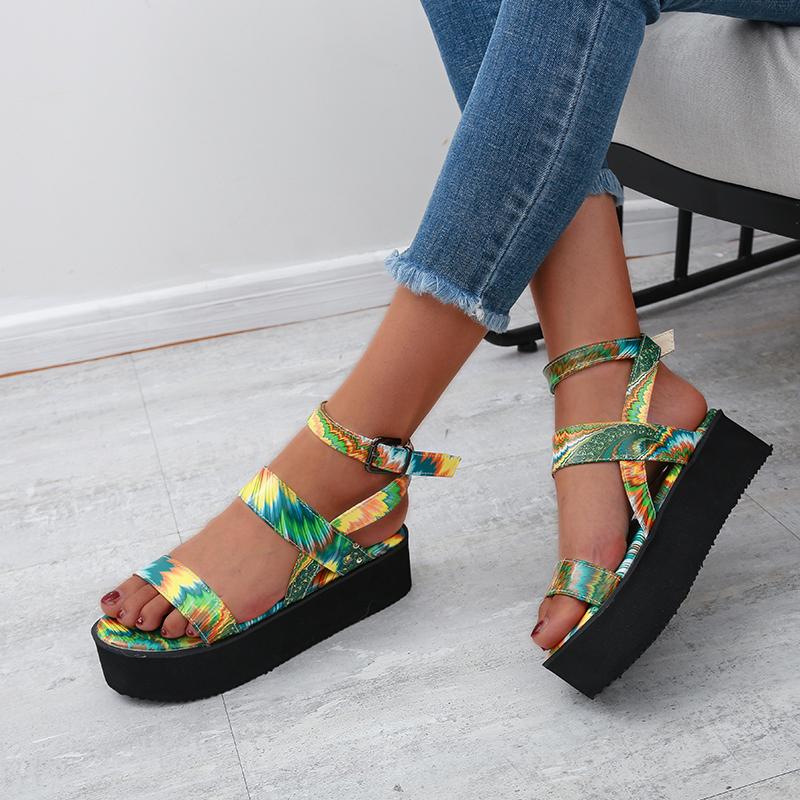 Sandals Women Ankle Strap Platform Summer Ladies Comfortable Fashion Mixed Color Shoes Female Footwear Plus Size 43Sandals, Green
Sandals Women Ankle Strap Platform Summer Ladies Comfortable Fashion Mixed Color Shoes Female Footwear Plus Size 43Sandals, Green