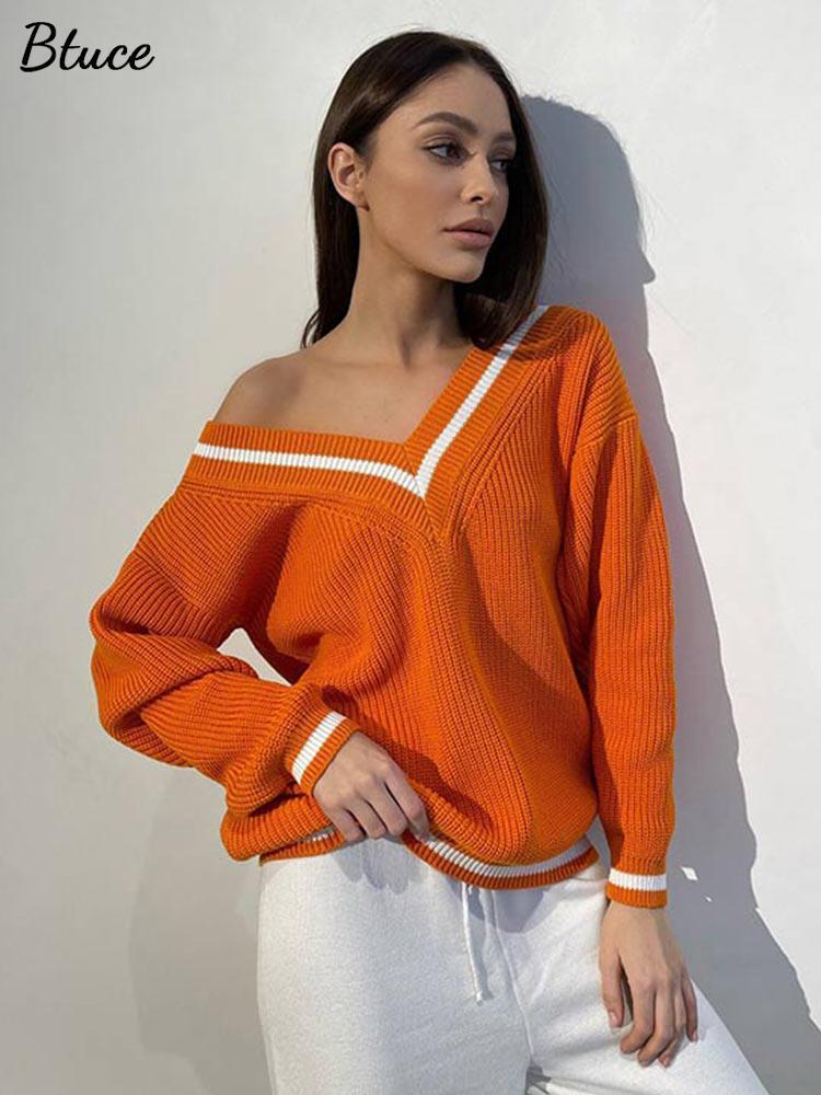 Autumn Winter Contrasting Colors Knitted Sweater Pullovers Women Vneck Long Sleeve Sweaters Ladies Elegant Casual Jumper Tops 220816, Blue
Autumn Winter Contrasting Colors Knitted Sweater Pullovers Women Vneck Long Sleeve Sweaters Ladies Elegant Casual Jumper Tops 220816, Blue