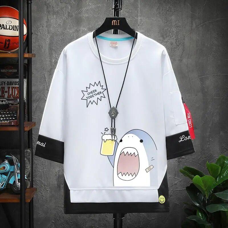 Men's T-Shirts Summer Fashion Brand Printed Half Sleeve T-shirt Trend Fake Two-piece Top Loose And VersatileMen's, 10
Men's T-Shirts Summer Fashion Brand Printed Half Sleeve T-shirt Trend Fake Two-piece Top Loose And VersatileMen's, 10