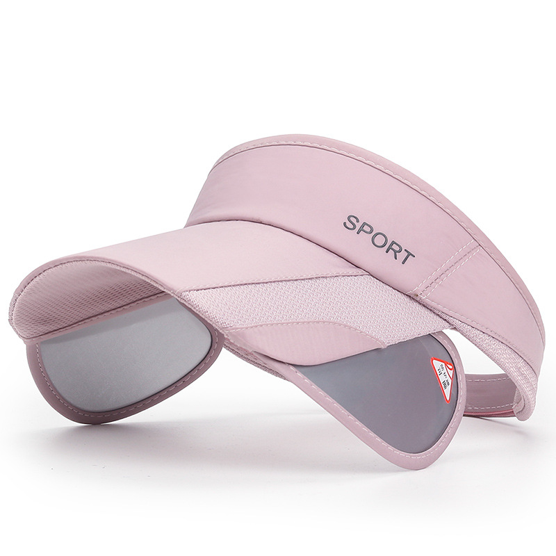 Summer Sports Sun Visors for Women Retractable Pull-out Brim Sun Protection Topless Hat Men Casual Top Empty Tennis Cycling Cap
