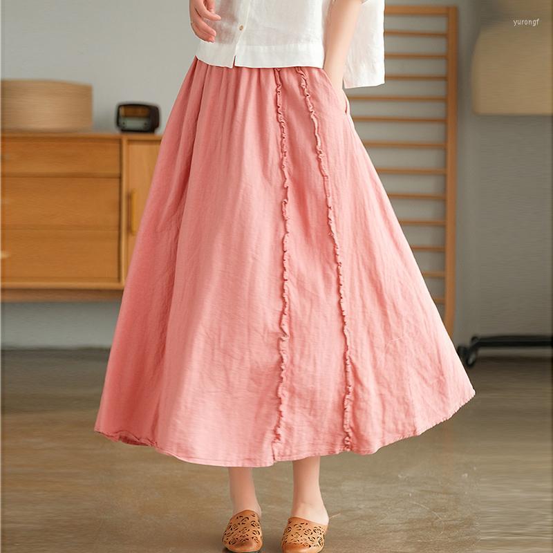 Skirts NINI WONDERLAND Spring Summer Linen Patchwork Edible Tree A-line Loose Skirt 2022 Women Elastic Waist Vintage Midi, White
Skirts NINI WONDERLAND Spring Summer Linen Patchwork Edible Tree A-line Loose Skirt 2022 Women Elastic Waist Vintage Midi, White