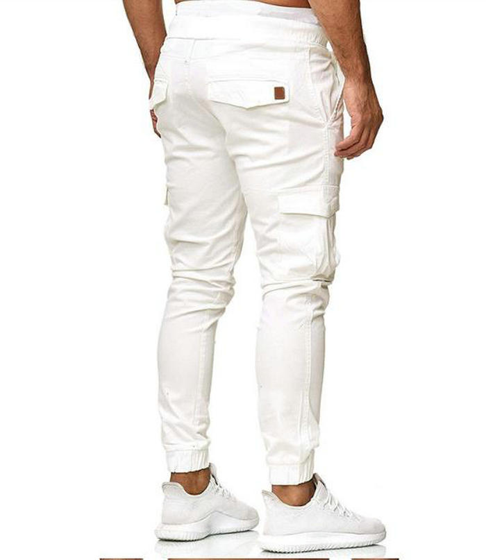 Men Cargo Pants Streetwear Solid Color Joggers Pants Sports Mens Trousers Autumn Spring Casual Sweatpants Clothing