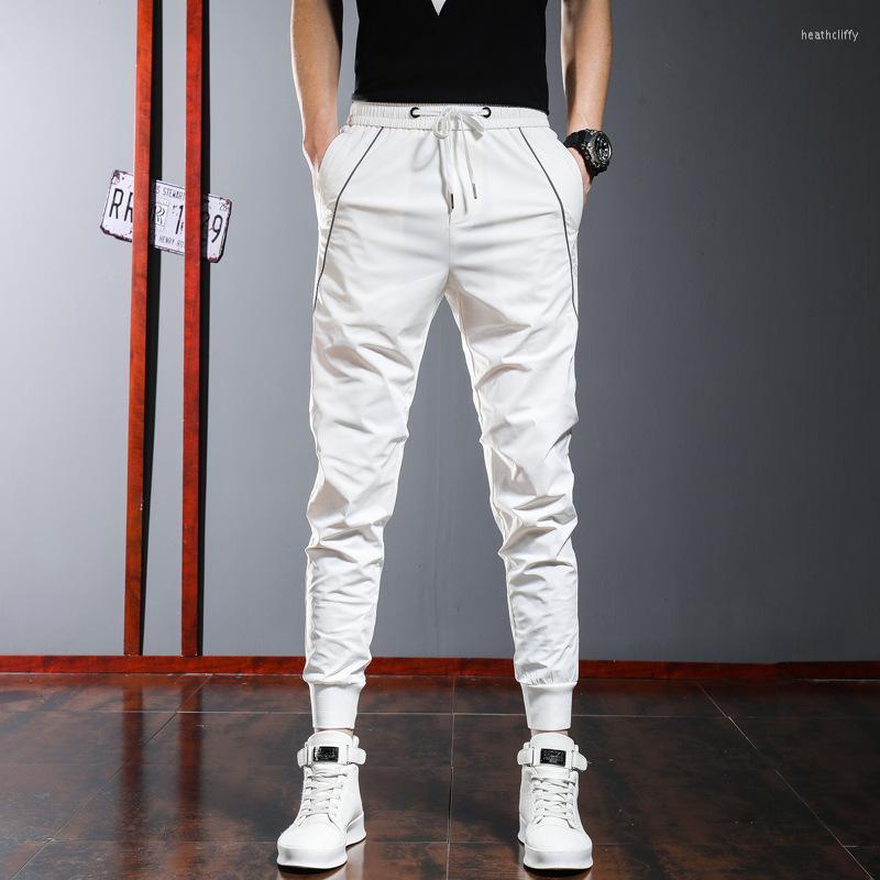 Men's Pants Summer Casual Sweatpants Korean Street Fashion Clothing Ankle Length Black White Jogging Cloth Men TrousersMen's Heat22, 2010 white 
Men's Pants Summer Casual Sweatpants Korean Street Fashion Clothing Ankle Length Black White Jogging Cloth Men TrousersMen's Heat22, 2010 white