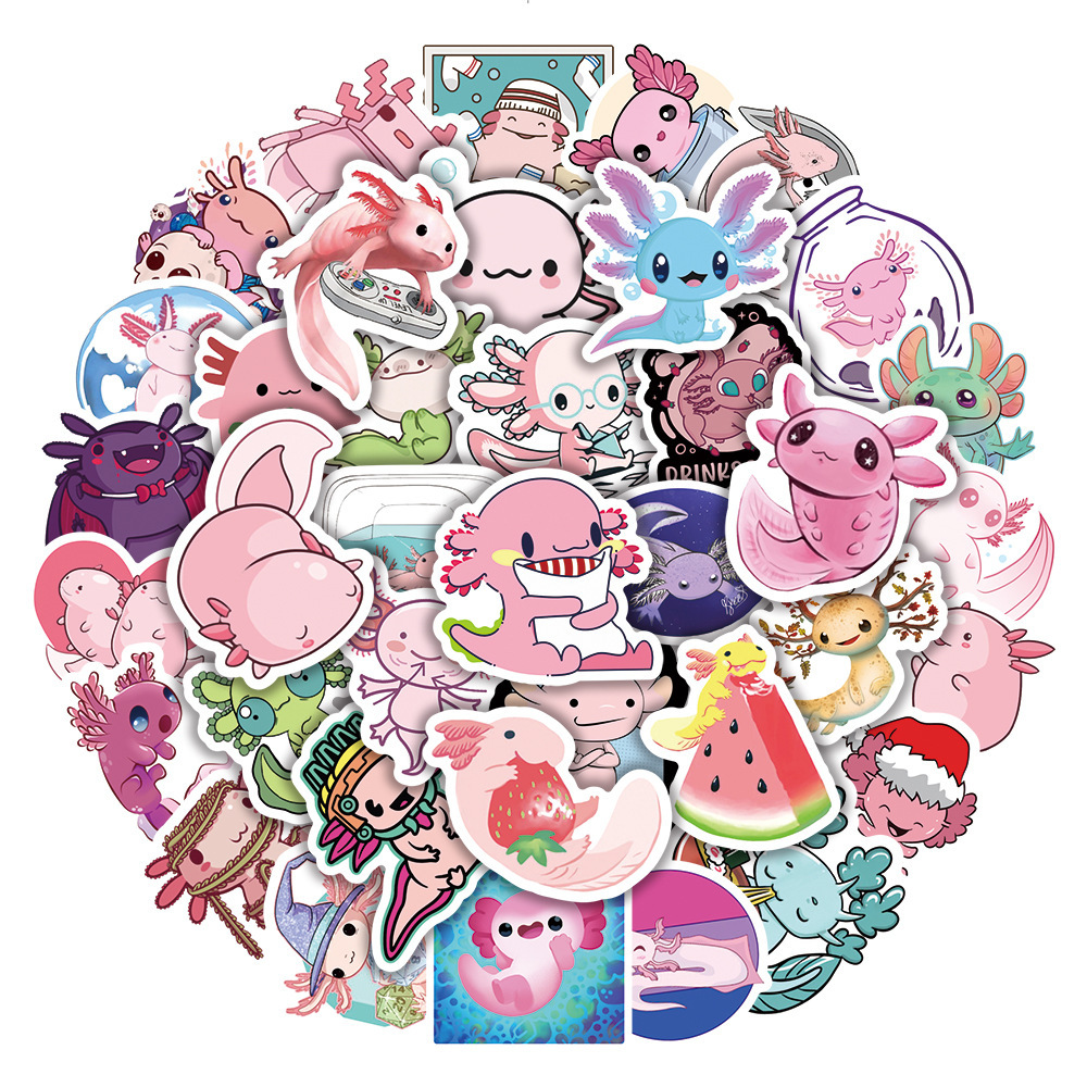 Waterproof 10/30/50pcs Cute Animal Axolotl Graffiti Stickers Cartoon Decals Kids Toy Diary Scrapbook Bike Phone Laptop Car Kawaii Sticker Car sticker, Axolotl 10pcs
Waterproof 10/30/50pcs Cute Animal Axolotl Graffiti Stickers Cartoon Decals Kids Toy Diary Scrapbook Bike Phone Laptop Car Kawaii Sticker Car sticker, Axolotl 10pcs
