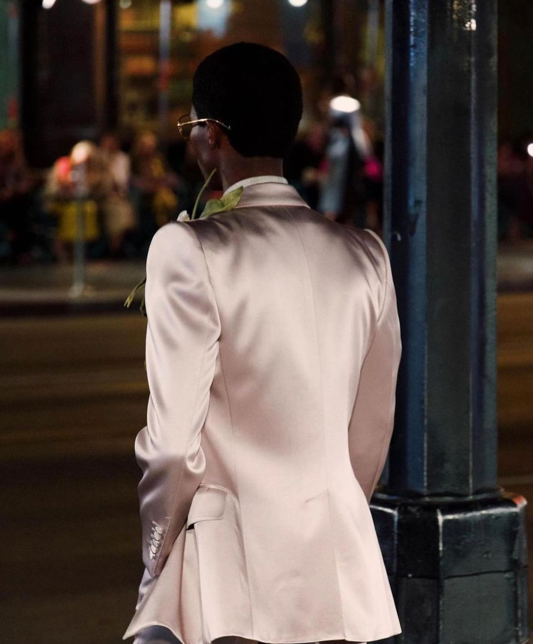 Satin Pink Wedding Tuxedos Slim Fit Mens Pants Suits Handsome Men Prom Party Formal Outfit 2 Pieces