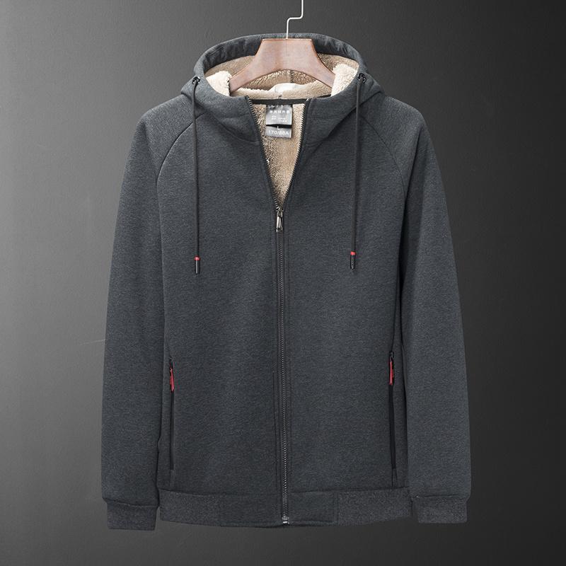 Men's Hoodies & Sweatshirts Winter Lamb Cashmere Hoodie Men Plus Velvet Hooded Baseball Jacket With Hood Mens Cotton Boy ZipperMen's, Black
Men's Hoodies & Sweatshirts Winter Lamb Cashmere Hoodie Men Plus Velvet Hooded Baseball Jacket With Hood Mens Cotton Boy ZipperMen's, Black