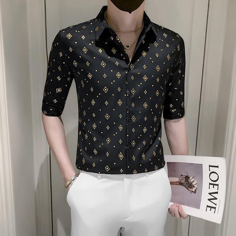 Men's Casual Shirts Plus Size 4XL-M Black/White Stylish Print Half Sleeve For Men Clothing 2022 Simple Slim Fit Prom/Club Tuxedo DressMen's
Men's Casual Shirts Plus Size 4XL-M Black/White Stylish Print Half Sleeve For Men Clothing 2022 Simple Slim Fit Prom/Club Tuxedo DressMen's