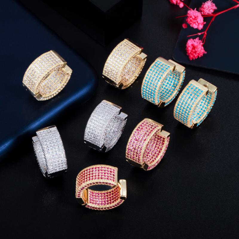 Hoop & Huggie CWWZircons Full Blue Pink Red Cubic Zirconia Pave Luxury Gold Color Circle Round Earrings For Women 2022 Fashion CZ905Hoop
Hoop & Huggie CWWZircons Full Blue Pink Red Cubic Zirconia Pave Luxury Gold Color Circle Round Earrings For Women 2022 Fashion CZ905Hoop