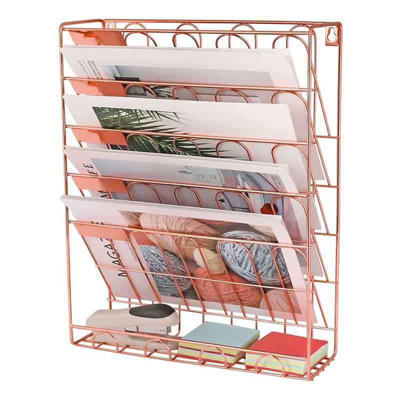 Hooks & Rails Creative Wall-mounted Metal Bookshelf Home Magazines Storage Rack Desk Book Holder
Hooks & Rails Creative Wall-mounted Metal Bookshelf Home Magazines Storage Rack Desk Book Holder