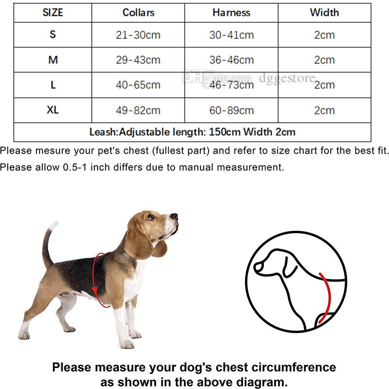 free shipping Collars and Leash Set Step In Dog Harness for Small Medium Large Dogs Adjustable Heavy Duty Halter Harnesses with ic Jacquard Letter Pat