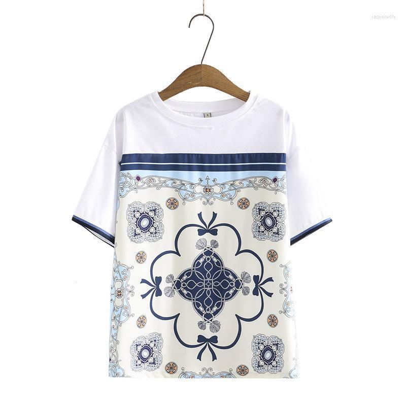 Women's Plus Size T-Shirt 2022 Summer Tees Women National Style VINTAGE Printing Short Sleeve A31-131Women's Jasp22Women's, White
Women's Plus Size T-Shirt 2022 Summer Tees Women National Style VINTAGE Printing Short Sleeve A31-131Women's Jasp22Women's, White
