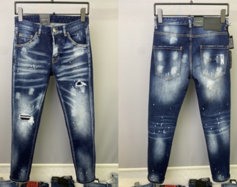 2023 New Men Jeans Hole Light Blue Dark gray Italy Brand Man Long Pants Trousers Streetwear denim Skinny Slim Straight Biker Jean for D2 Top quality size28-38 A3, 9831
2023 New Men Jeans Hole Light Blue Dark gray Italy Brand Man Long Pants Trousers Streetwear denim Skinny Slim Straight Biker Jean for D2 Top quality size28-38 A3, 9831