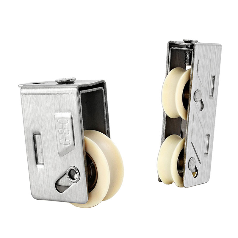 80-type Balcony Sliding Plastic Steel Door Pulley Aluminum Alloy Screen Window Brass Wheel Mute Roller Hardware