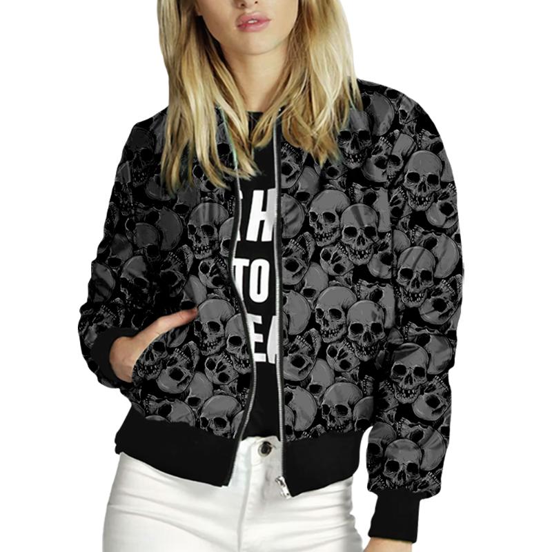 Women's Jackets Autumn Female Zipper Women Jacket Tops Skull Printing Long Sleeves Casual Baseball Collar Coat Slim ThinWomen's, Xy01506x01-w022p1
Women's Jackets Autumn Female Zipper Women Jacket Tops Skull Printing Long Sleeves Casual Baseball Collar Coat Slim ThinWomen's, Xy01506x01-w022p1