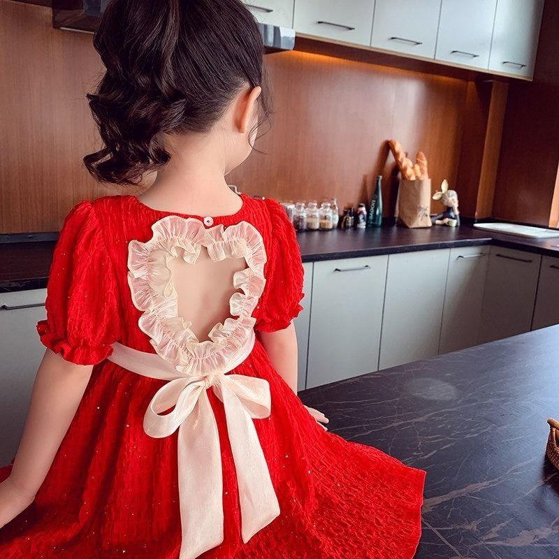 Girl's Dresses 2022 Summer Toddler Girl Clothes Set Baby Back Love Cute Bow Plaid Puff Sleeve Dress For Year, Red;yellow
Girl's Dresses 2022 Summer Toddler Girl Clothes Set Baby Back Love Cute Bow Plaid Puff Sleeve Dress For Year, Red;yellow