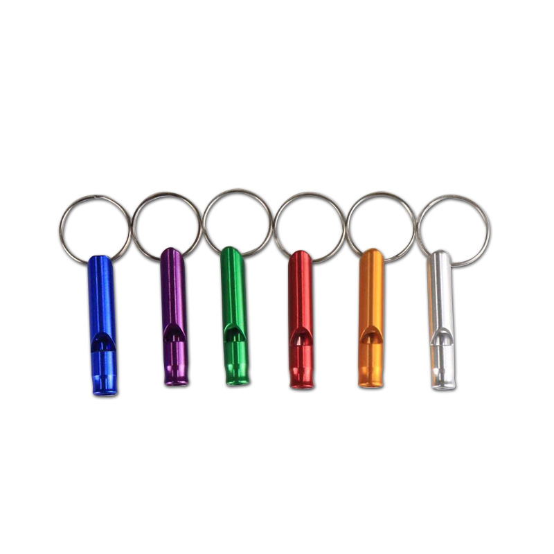 Outdoor Gadgets Whistles Mini Survival Whistle Multifunction Keychain Aluminum Alloy Cheerleading Souvenir Outdoor Emergency Siren