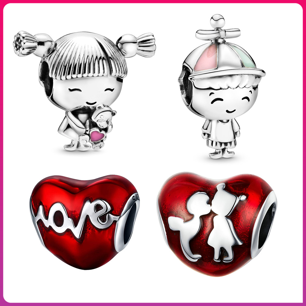 925 silver charm Boy girl charm bead heart shine LOVE charm Fit Pandora lovers gift jewelry
925 silver charm Boy girl charm bead heart shine LOVE charm Fit Pandora lovers gift jewelry