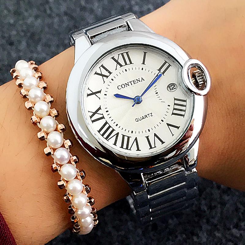 Wristwatches Fashion Elegant Women's Watches Stainless Steel Bracelet Rome Dial Ladies Zegarek DamskiWristwatchesWristwatches, Silver
Wristwatches Fashion Elegant Women's Watches Stainless Steel Bracelet Rome Dial Ladies Zegarek DamskiWristwatchesWristwatches, Silver