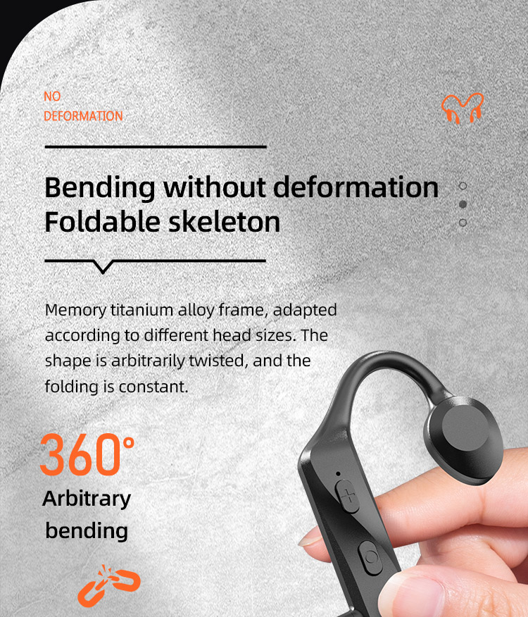 Conduction Earphones Headphones Bluetooth Wireless Waterproof Comfortable Wear Open Ear Hook Light Weight Not Inear Sports5821675