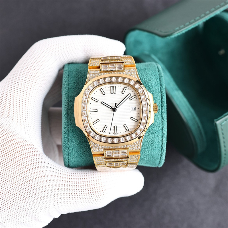 PPF 5711 montre de luxe Mechanical Watches 40mm swiss 324 Automatic movement fine steel case babysbreath diamond watch Wristwatches, As picture
PPF 5711 montre de luxe Mechanical Watches 40mm swiss 324 Automatic movement fine steel case babysbreath diamond watch Wristwatches, As picture