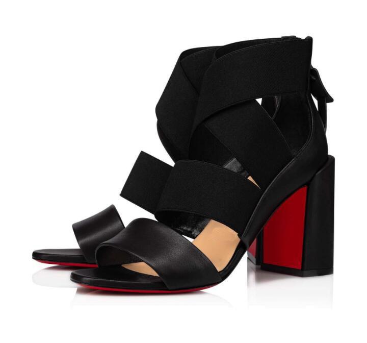 Summer Women's Fashion Sandals Dress High Heels Red Sole Luxury Designer Patrouille Calfskin Leather Lace Up Heels Elastic Brand 
Summer Women's Fashion Sandals Dress High Heels Red Sole Luxury Designer Patrouille Calfskin Leather Lace Up Heels Elastic Brand